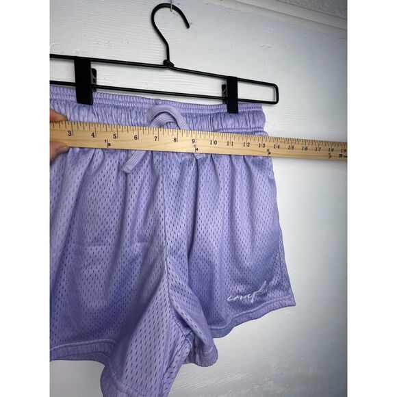 Inaka Power Purple Lined Mesh Shorts Womens L Drawstring Athletic Lifting - Picture 8 of 10